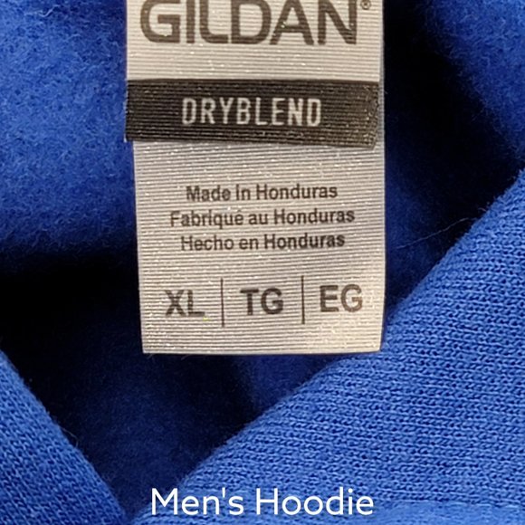 Lil Baby Gildan Men's Blue Pullover Hoodie with Front Pockets - Size XL - Picture 4 of 4